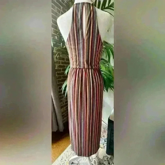 BCBGeneration Striped Midi Dress-Size S - Picture 3 of 10